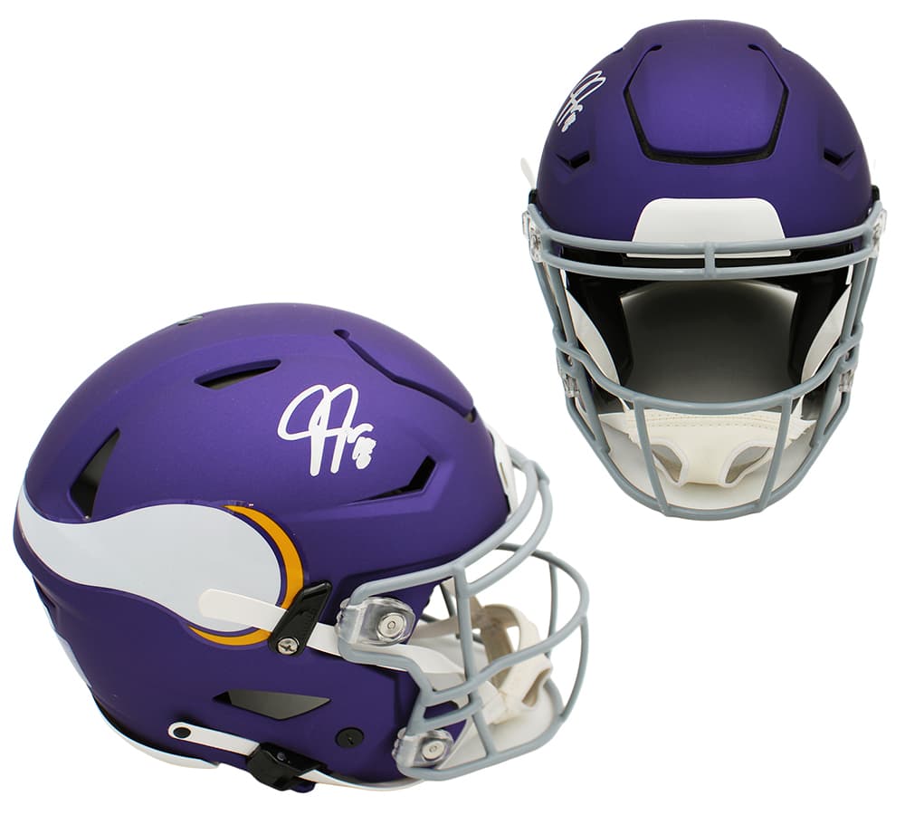 Justin Jefferson Signed Minnesota Vikings Speed Flex Authentic Tribute NFL Helmet Justin Jefferson Helmet justin-jefferson-minnesota-vikings-speed-flex, Minnesota Vikings, supplier stock photo
