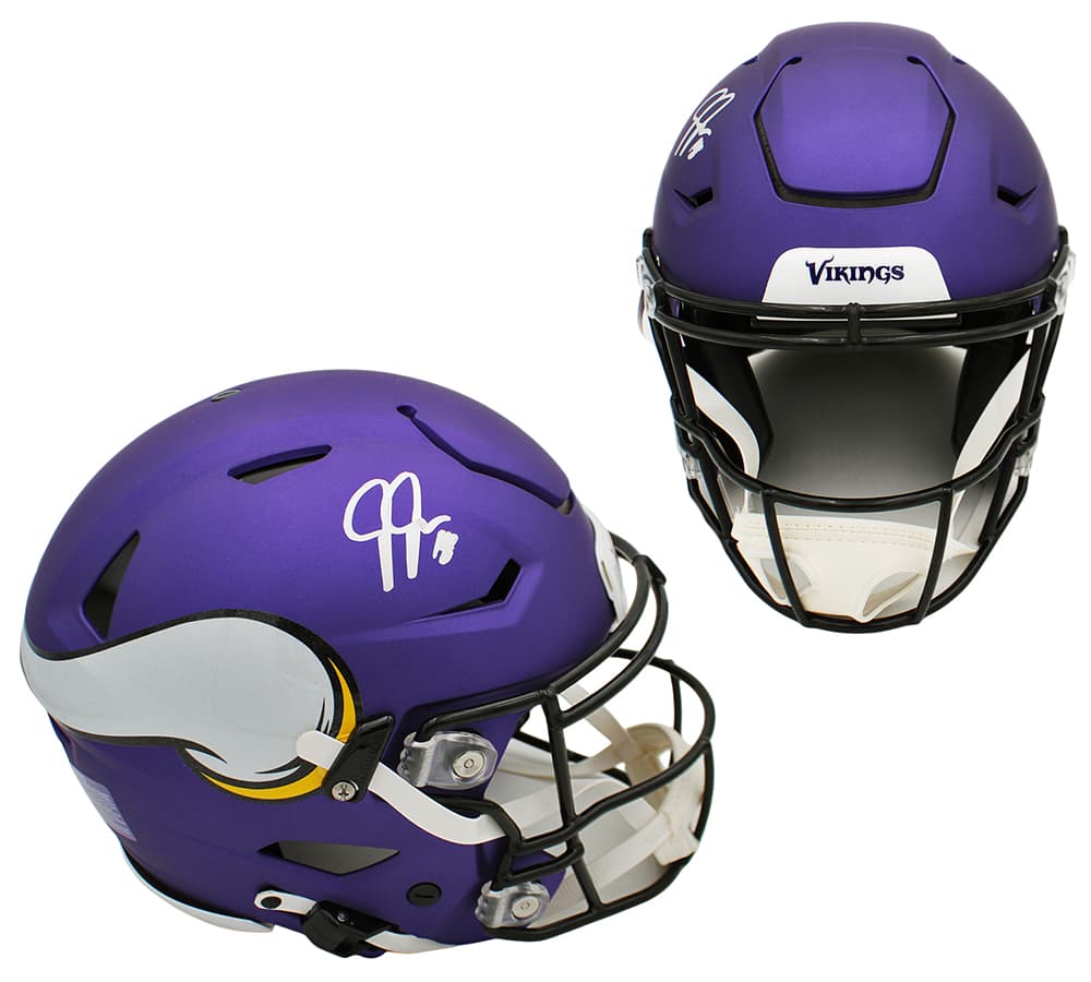 Justin Jefferson Signed Minnesota Vikings Speed Flex Authentic Satin Purple NFL Helmet Justin Jefferson Helmet justin-jefferson-minnesota-vikings-speed-flex, Minnesota Vikings, supplier stock photo