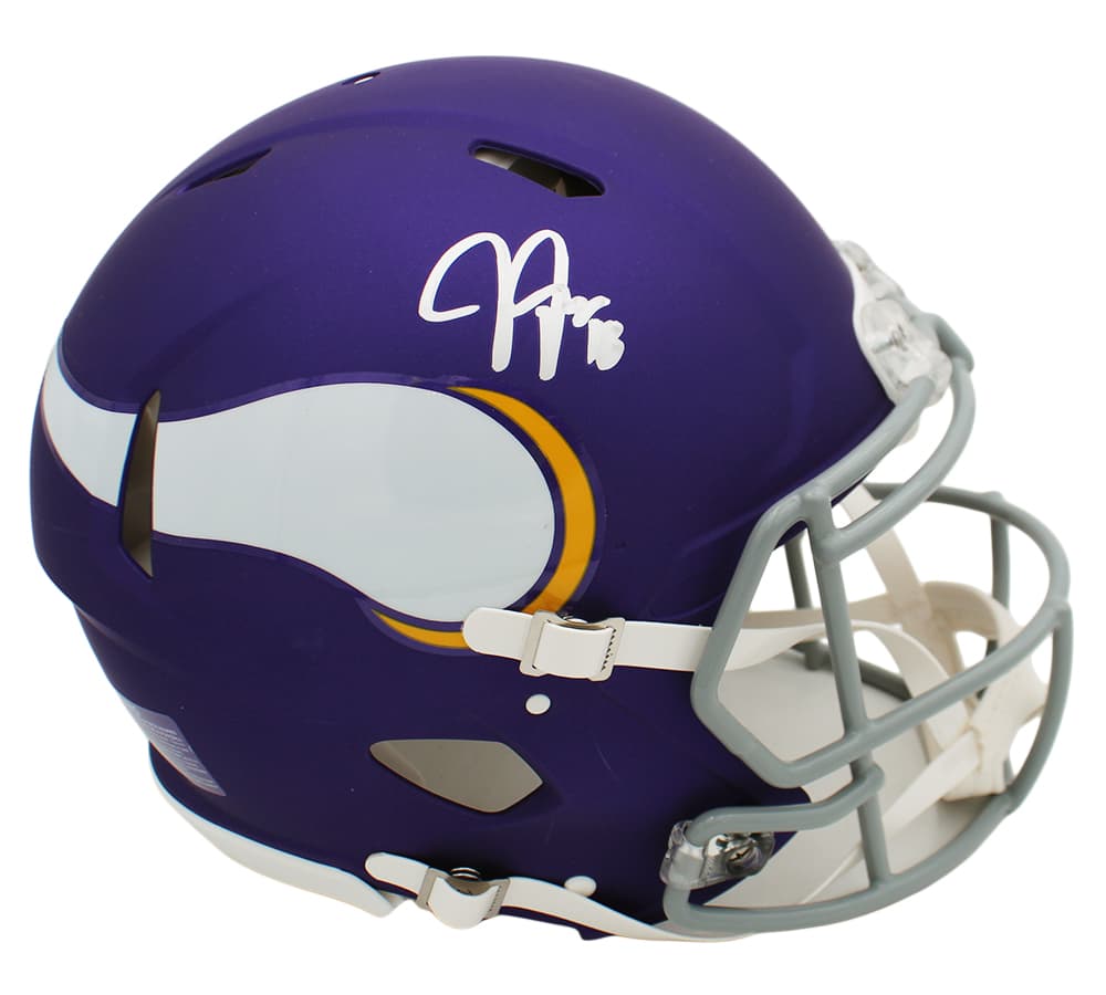 Justin Jefferson Signed Minnesota Vikings Speed Authentic Tribute NFL Helmet Justin Jefferson Helmet justin-jefferson-minnesota-vikings-speed, Minnesota Vikings, supplier stock photo