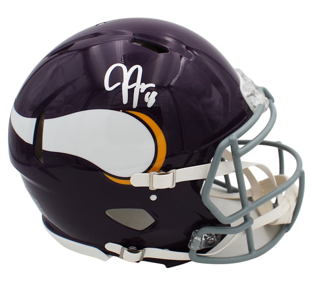 Justin Jefferson Signed Minnesota Vikings Speed Authentic Throwback 1961-79 NFL Helmet Justin Jefferson Helmet justin-jefferson-minnesota-vikings-speed, Minnesota Vikings, supplier stock photo