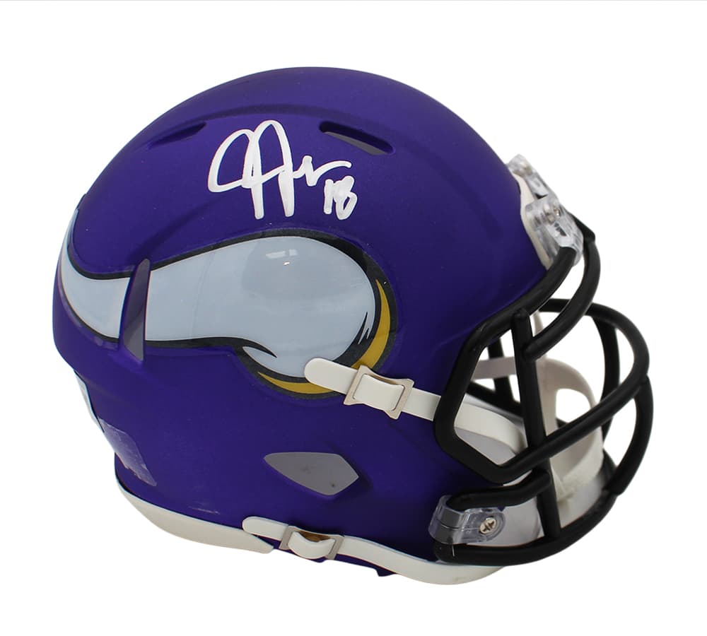 Justin Jefferson Signed Minnesota Vikings Speed Satin Purple NFL Mini Helmet Justin Jefferson Helmet justin-jefferson-minnesota-vikings-speed-satin, Minnesota Vikings, supplier stock photo