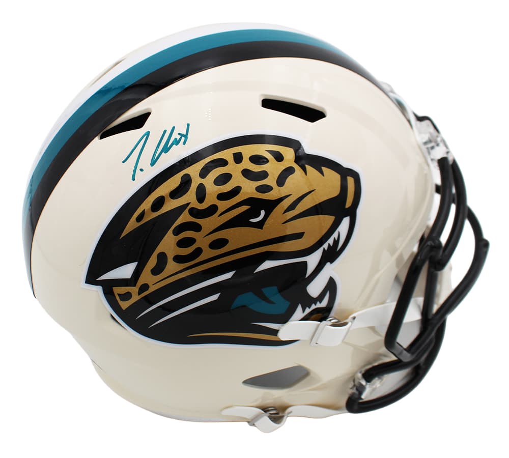 Travis Hunter Signed Jacksonville Jaguars Speed Full Size Retro NFL Helmet Travis Hunter Helmet travis-hunter-jacksonville-jaguars-speed-full, supplier stock photo