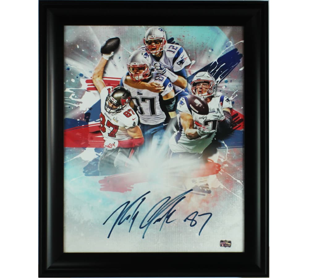 Rob Gronkowski Signed Tampa Bay Buccaneers Framed 20×24 NFL Stretched Canvas – Spike Rob Gronkowski Canvas 20x24-rob-gronkowski-tampa-bay-buccaneers-framed, supplier stock photo