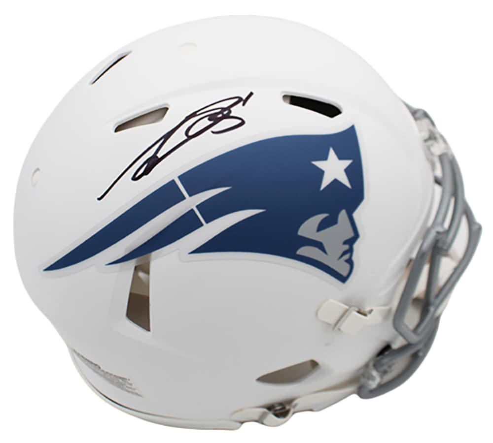 AJ Brown Signed New England Patriots Speed Authentic Rivalries NFL Helmet AJ Brown Helmet aj-brown-england-patriots-speed-rivalries, New England Patriots, supplier stock photo