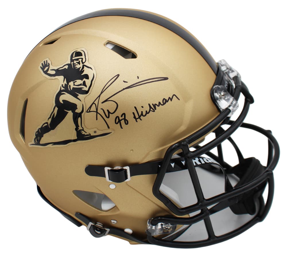 Ricky Williams Signed Heisman Speed Authentic NCAA Helmet with “98 Heisman” Inscription Ricky Williams Helmet ricky-williams-heisman-speed-ncaa-98, supplier stock photo