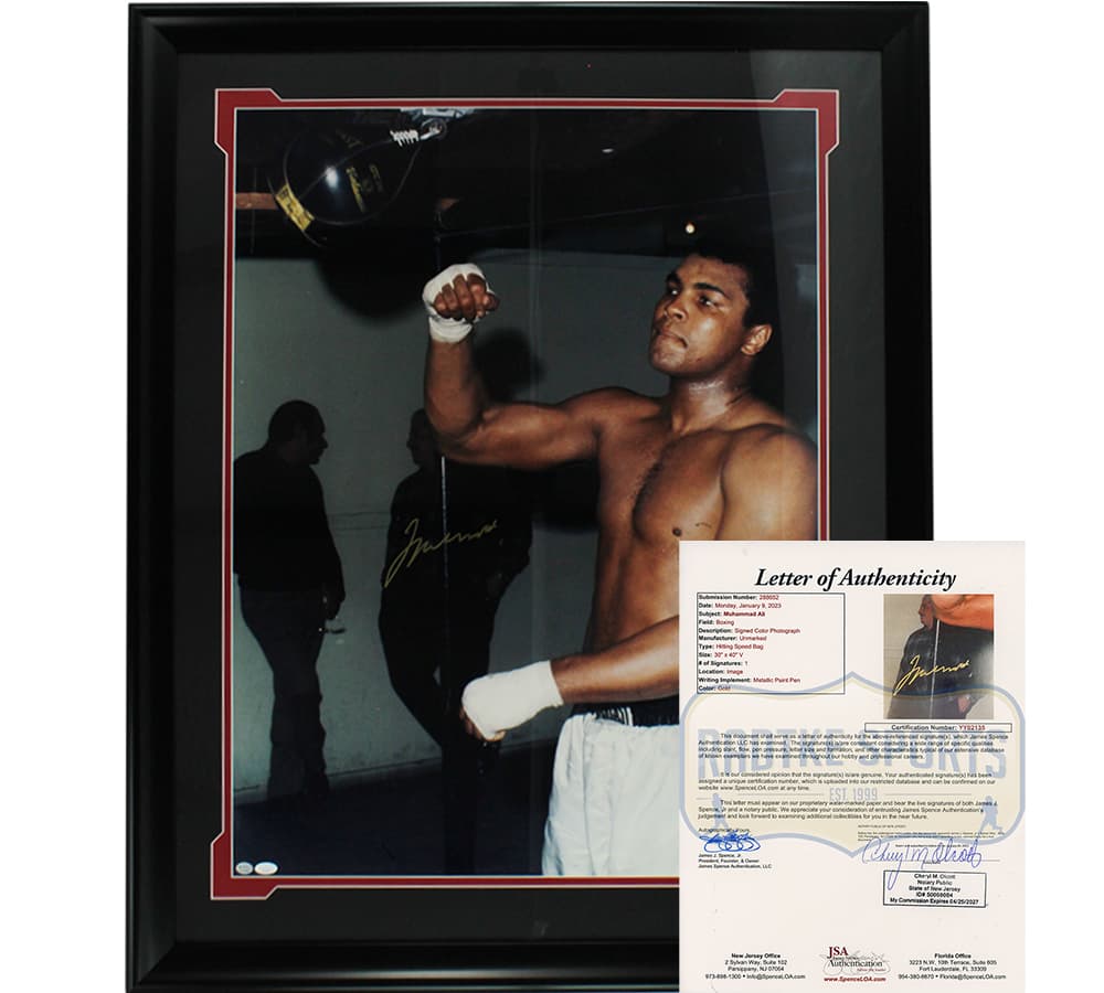 Muhammad Ali Signed Framed 36×44 Speed Bag Boxing Poster Muhammad Ali Other 36x44-muhammad-ali-framed-36-44-speed, supplier stock photo