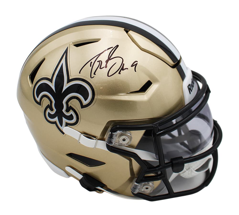 Drew Brees Signed New Orleans Saints Speed Flex Mid-Size NFL Midi Helmet Drew Brees Helmet drew-brees-orleans-saints-speed-flex, supplier stock photo