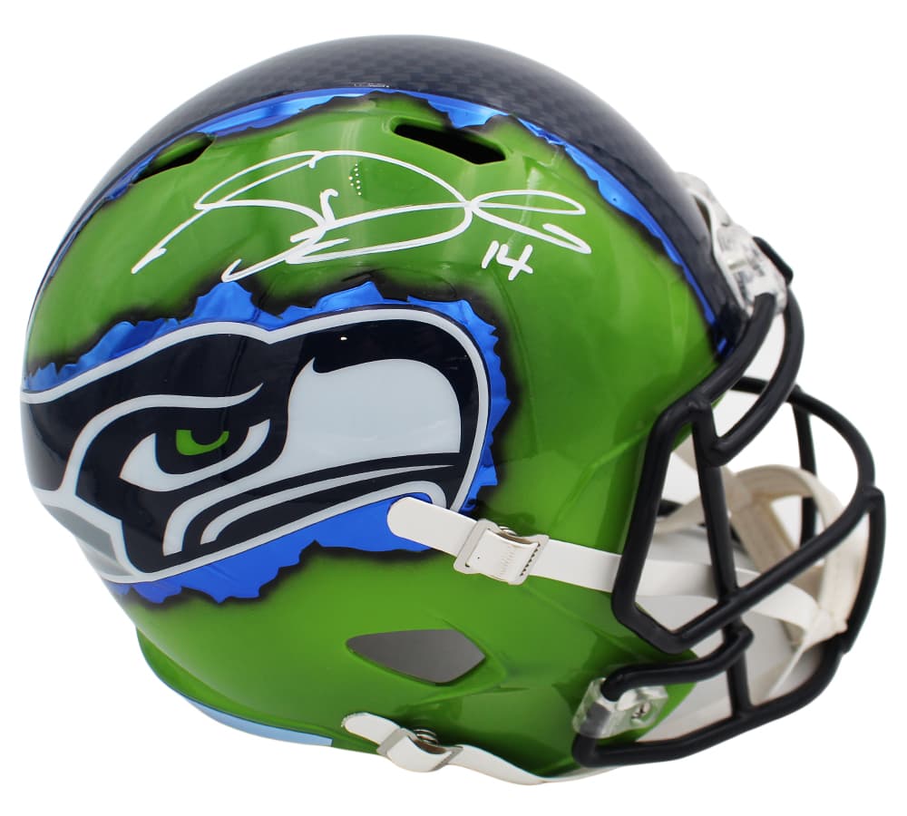 Sam Darnold Signed Seattle Seahawks Speed Full Size Flash Custom NFL Helmet Sam Darnold Helmet sam-darnold-seattle-seahawks-speed-full, Seattle Seahawks, supplier stock photo