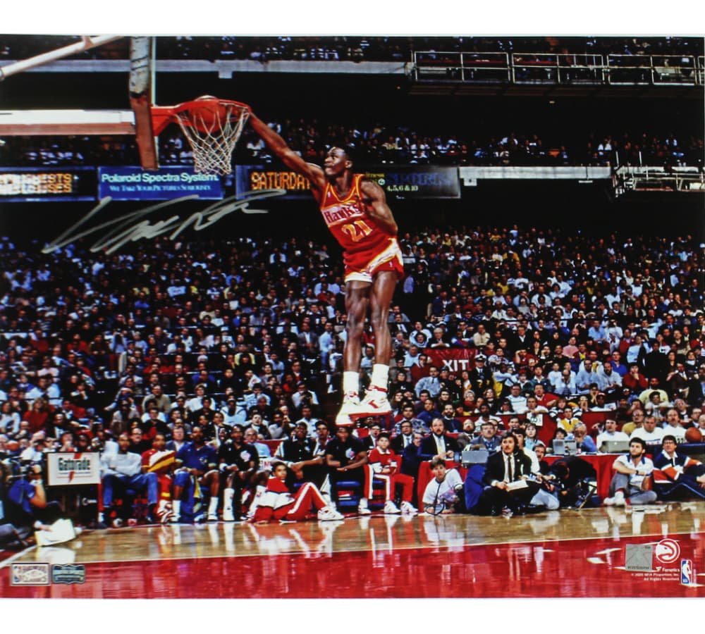 Dominique Wilkins Signed Atlanta Hawks Unframed 16×20 Slam Dunk NBA Photo Dominique Wilkins Photo 16x20-dominique-wilkins-atlanta-hawks-unframed, supplier stock photo