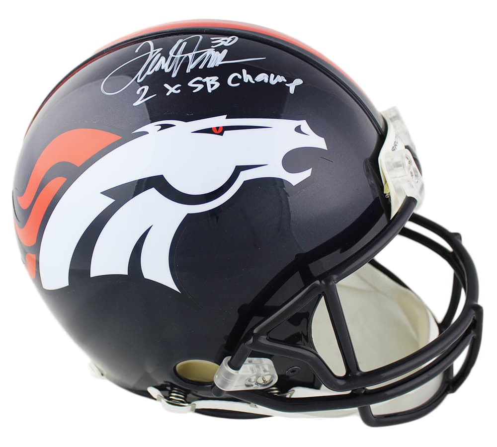 Terrell Davis Signed Denver Broncos Current Authentic NFL Helmet with “2X SB Champ” Inscription Terrell Davis Helmet terrell-davis-denver-broncos-current-nfl, Denver Broncos, supplier stock photo