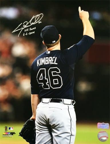 Craig Kimbrel Autographed/Signed Atlanta Braves 11X14 Record 155 Saves 6-6-2014 Inscribed Other 11x14-craig-kimbrel-atlanta-braves-record-155, Atlanta Braves, supplier stock photo
