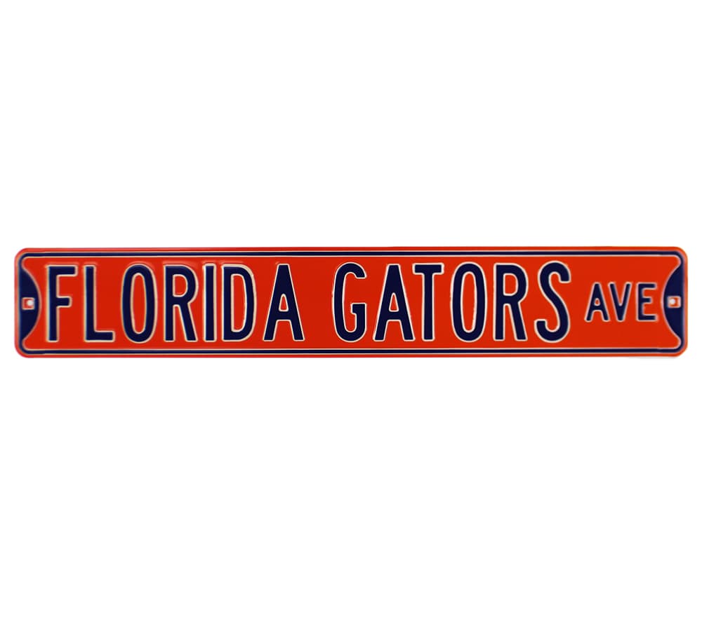 Florida Gators Avenue Officially Licensed Authentic Steel 36×6 Orange & Blue NCAA Street Sign Other 36x6-florida-gators-avenue-officially-licensed, Florida Gators, view 2, supplier stock photo