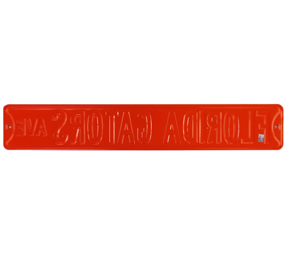 Florida Gators Avenue Officially Licensed Authentic Steel 36×6 Orange & Blue NCAA Street Sign Other 36x6-florida-gators-avenue-officially-licensed, Florida Gators, view 3, supplier stock photo