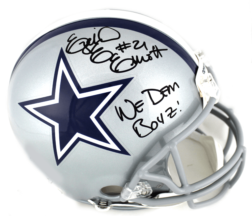 Ezekiel Elliott Signed Dallas Cowboys Current Authentic NFL Helmet with “We Dem Boyz” Inscription Helmet ezekiel-elliott-dallas-cowboys-current-nfl, Dallas Cowboys, supplier stock photo