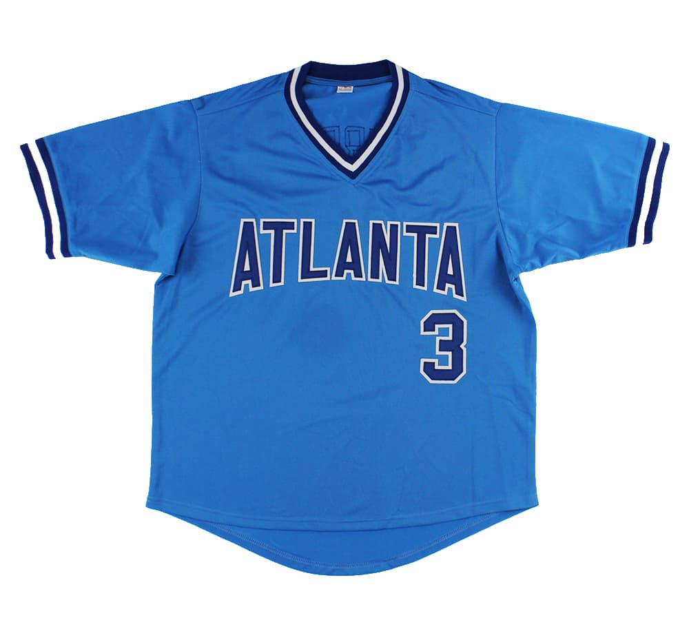 Dale Murphy Signed Atlanta Braves Custom Blue MLB Jersey With “82, 83 NL MVP” Dale Murphy Jersey dale-murphy-atlanta-braves-blue-mlb, Atlanta Braves, view 3, supplier stock photo