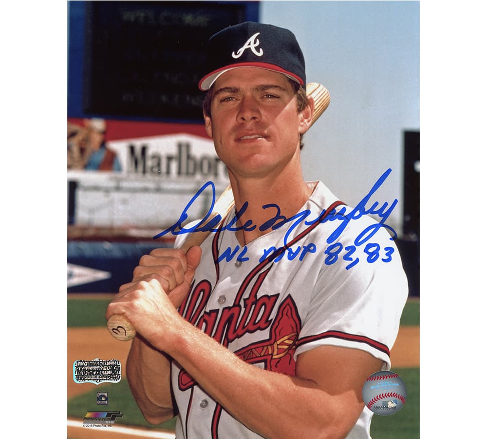 Dale Murphy Signed Atlanta Braves Unframed 8×10 MLB Photo – Close Up With “NL MVP 82, 83” Inscription Dale Murphy Photo 8x10-dale-murphy-atlanta-braves-unframed-8, Atlanta Braves, supplier stock photo