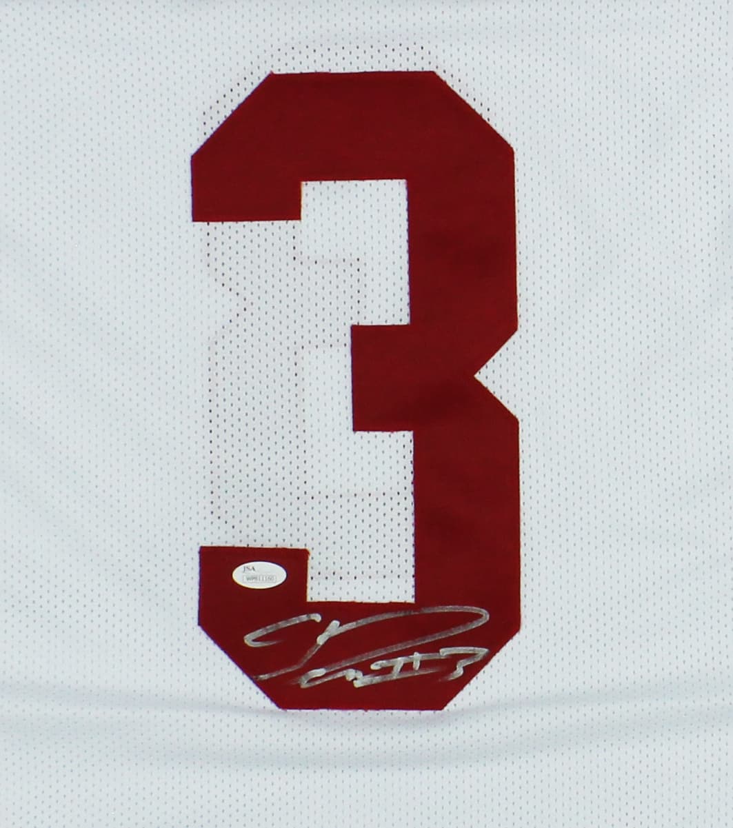Calvin Ridley Signed Alabama Custom White Jersey Calvin Ridley Jersey calvin-ridley-alabama-white, view 2, supplier stock photo