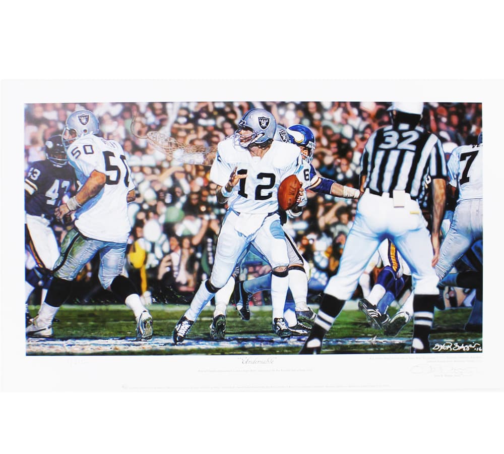 Steve Skipper Collection “Undeniable” Ken Stabler Oakland Raiders Commemorative Regular Edition Lithograph Print Photo steve-skipper-collection-undeniable-ken-stabler, supplier stock photo