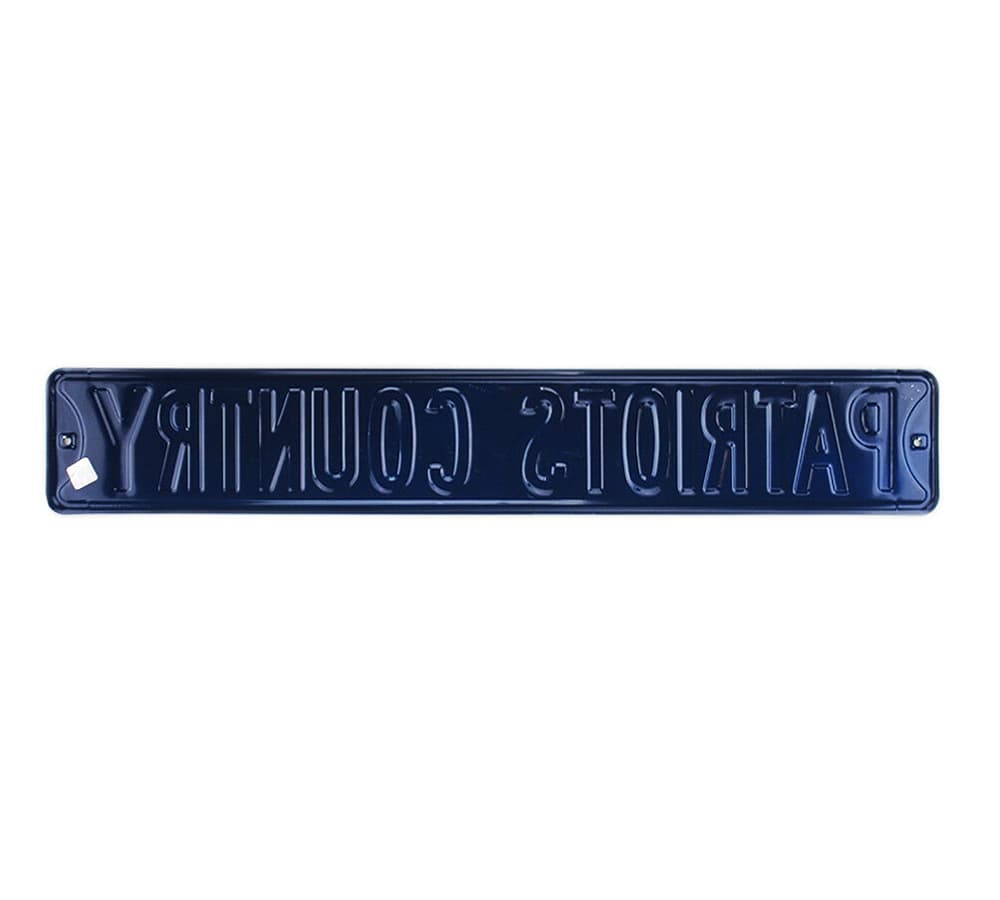 New England Patriots Country Officially Licensed Authentic Steel 36×6 Blue & Red NFL Street Sign Other 36x6-england-patriots-country-officially, New England Patriots, view 3, supplier stock photo