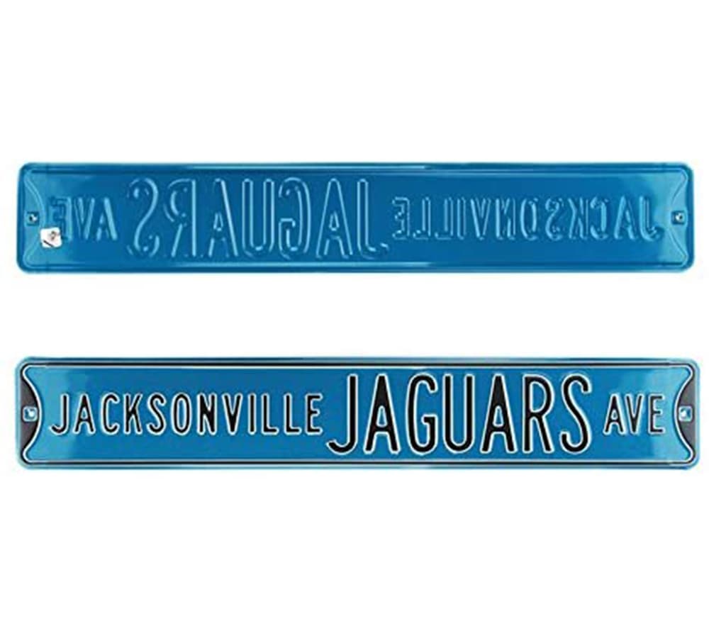 Jacksonville Jaguars Avenue Officially Licensed Authentic Steel 36×6 Teal & Silver NFL Street Sign Other 36x6-jacksonville-jaguars-avenue-officially, supplier stock photo