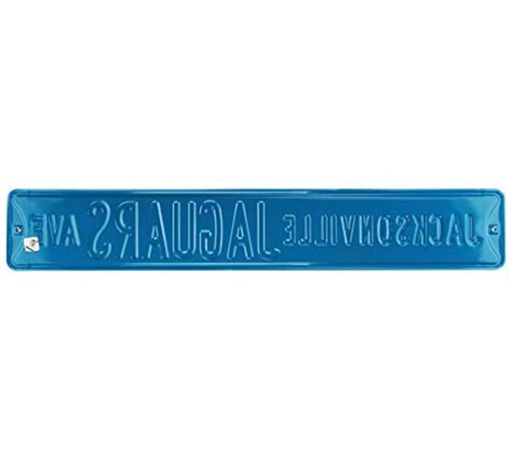 Jacksonville Jaguars Avenue Officially Licensed Authentic Steel 36×6 Teal & Silver NFL Street Sign Other 36x6-jacksonville-jaguars-avenue-officially, view 3, supplier stock photo