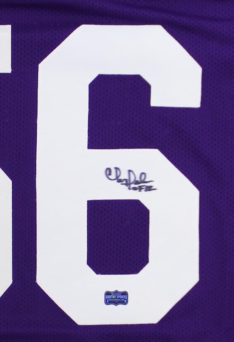 Chris Doleman Signed Minnesota Custom Purple Jersey With “HOF 12” Inscription Chris Doleman Jersey chris-doleman-minnesota-purple-hof-12, view 2, supplier stock photo