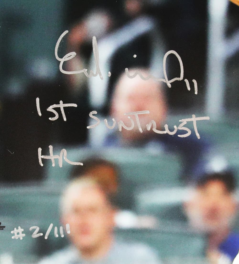 Ender Inciarte Signed Atlanta Braves Unframed 8×10 MLB Photo With “1st SunTrust Home Run” Inscription – Limited Edition Of 111 Ender Inciarte Photo 8x10-ender-inciarte-atlanta-braves-unframed-8, Atlanta Braves, view 2, supplier stock photo