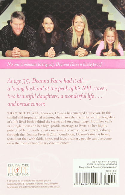 Deanna Favre Book “Don’t Bet Against Me!: Beating the Odds Against Breast Cancer and in Life – Hardcover Other deanna-favre-book-dont-bet-against, view 2, supplier stock photo