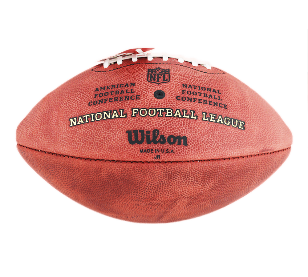 Atlanta Falcons Stamped Authentic Wilson NFL Game Football Ball atlanta-falcons-stamped-wilson-nfl-game, view 3, supplier stock photo