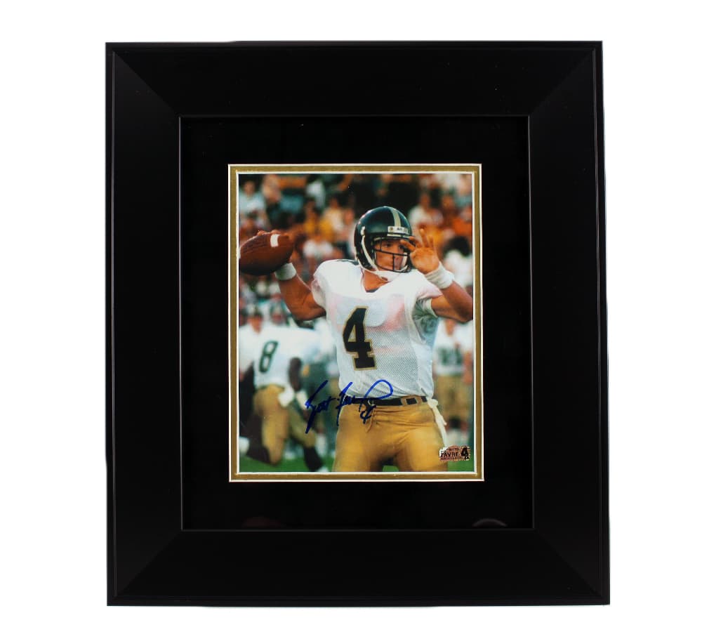 Brett Favre Signed Southern Mississippi Golden Eagles Framed 8×10 NCAA Photo – White Jersey Brett Favre Jersey 8x10-brett-favre-southern-mississippi-golden, Philadelphia Eagles, supplier stock photo