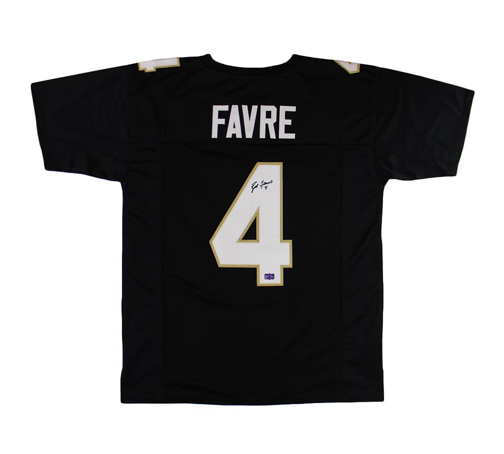Brett Favre Signed Southern Miss Custom Black Jersey Brett Favre Jersey brett-favre-southern-miss-black, Green Bay Packers, supplier stock photo