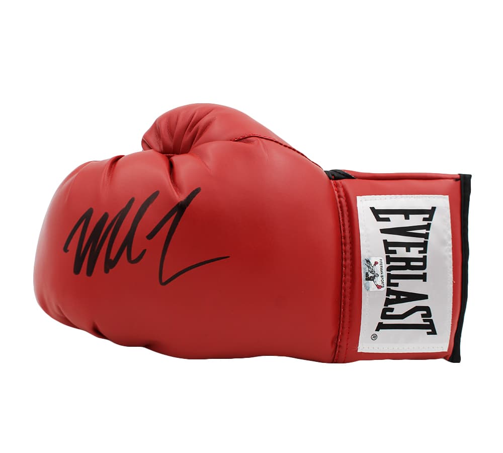 Mike Tyson Signed Everlast Red Boxing Glove – Black Ink Mike Tyson Glove mike-tyson-everlast-red-boxing-black, supplier stock photo