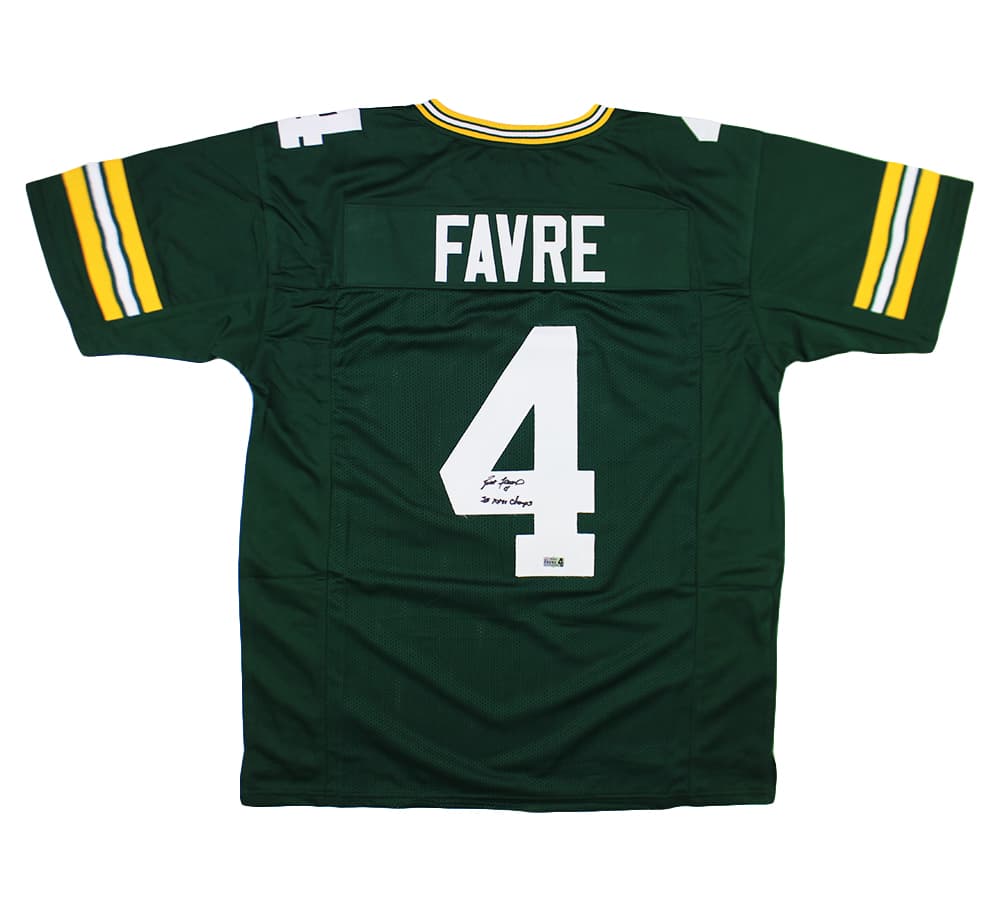 Brett Favre Signed Green Bay Custom Green Jersey with “SB XXXI Champs” Inscription Brett Favre Jersey brett-favre-green-bay-sb-xxxi, Green Bay Packers, supplier stock photo