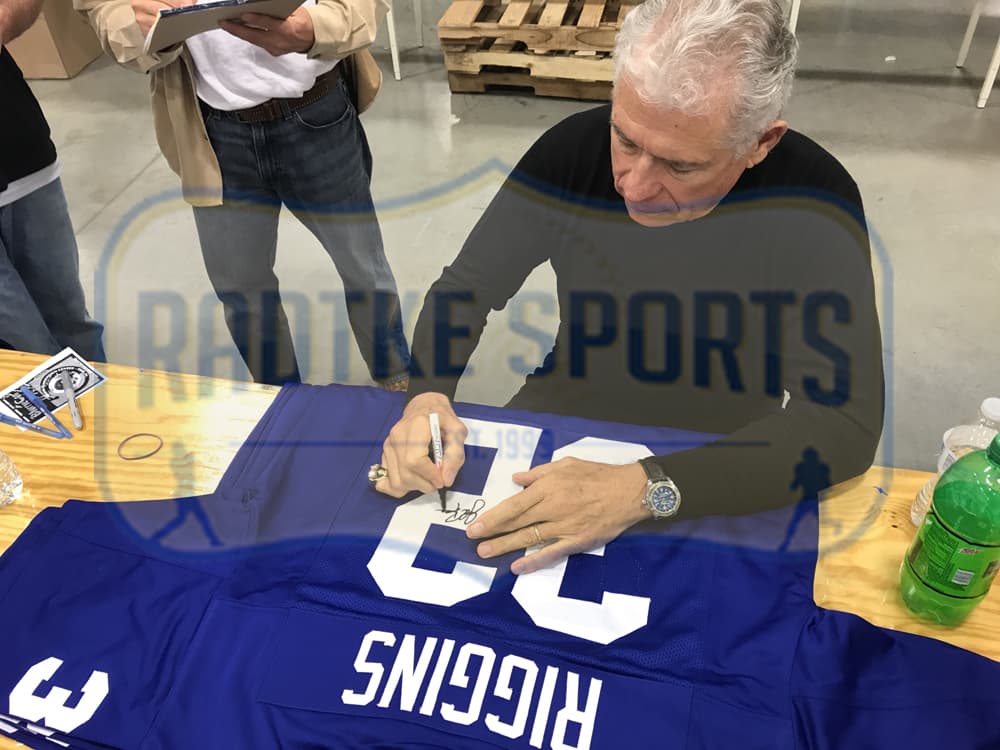 John Riggins Signed Kansas Blue Custom Jersey John Riggins Jersey john-riggins-kansas-blue, view 2, supplier stock photo