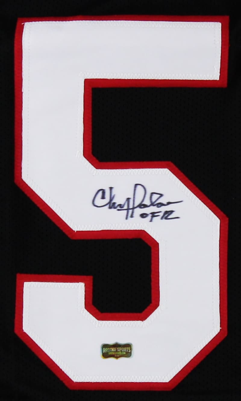 Chris Doleman Signed Atlanta Custom Black Jersey With “HOF 12” Inscription Chris Doleman Jersey chris-doleman-atlanta-black-hof-12, view 2, supplier stock photo