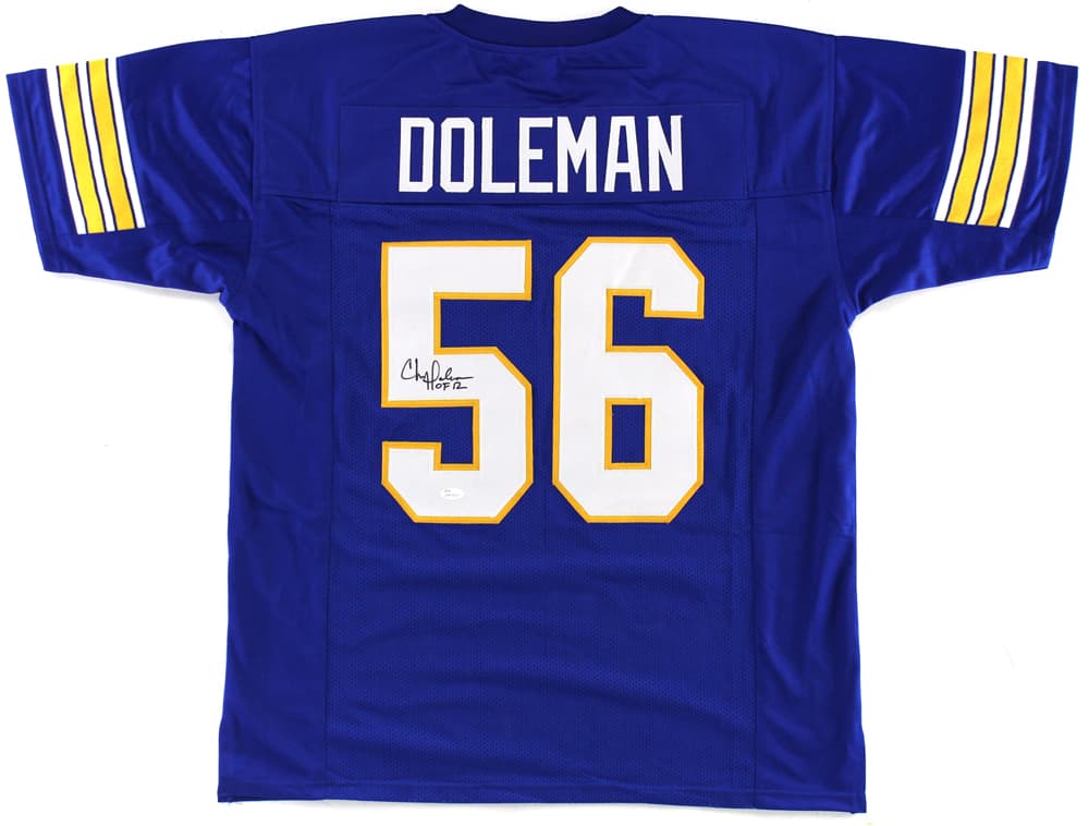 Chris Doleman Signed Pittsburgh Custom Blue Jersey with “HOF 12” Inscription Chris Doleman Jersey chris-doleman-pittsburgh-blue-hof-12, supplier stock photo