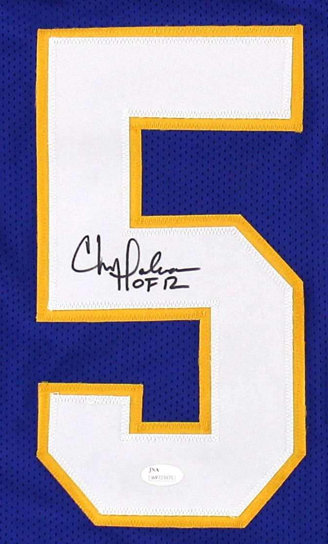 Chris Doleman Signed Pittsburgh Custom Blue Jersey with “HOF 12” Inscription Chris Doleman Jersey chris-doleman-pittsburgh-blue-hof-12, view 2, supplier stock photo