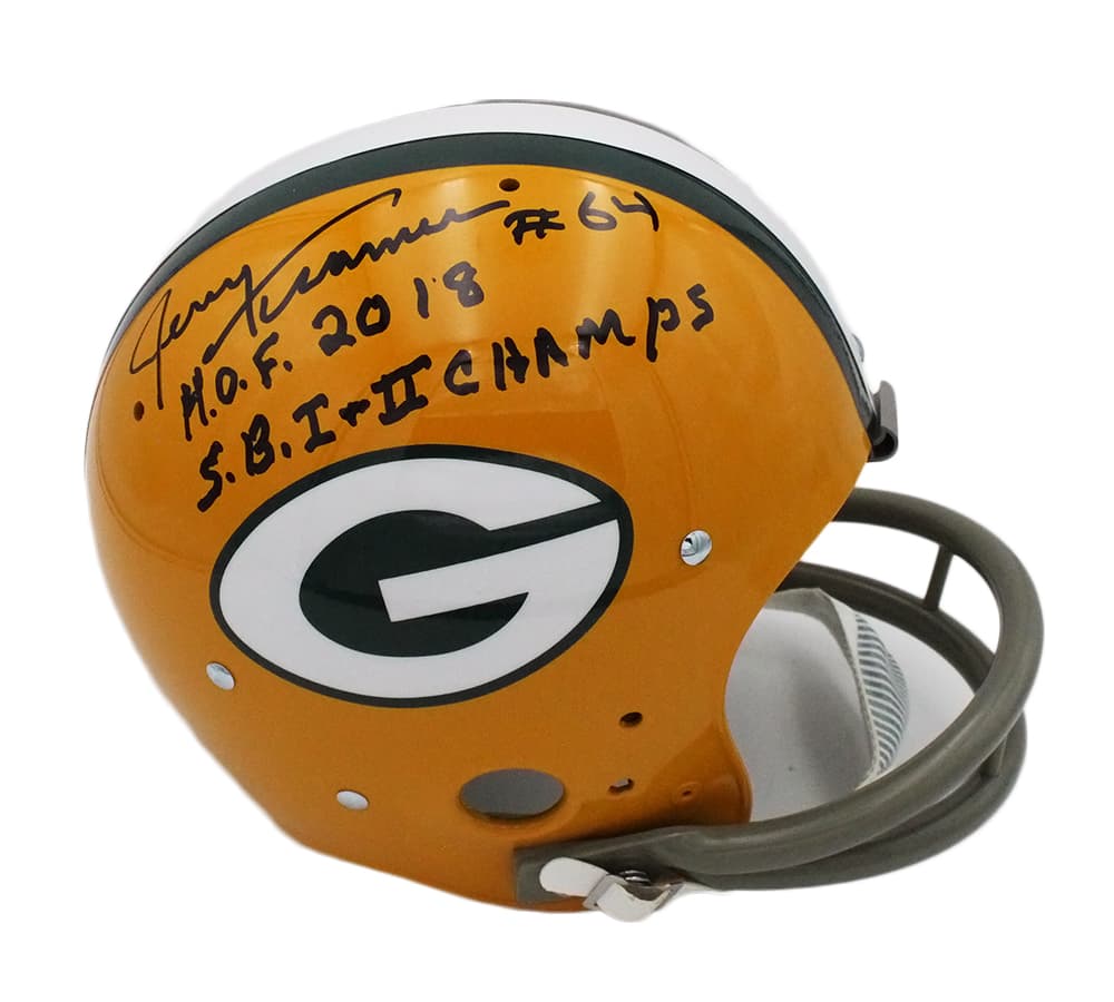 Jerry Kramer Signed Green Bay Packers TK Suspension NFL Helmet with “HOF 2018 & SB I & II Champs” Inscription Jerry Kramer Helmet jerry-kramer-green-bay-packers-tk, Green Bay Packers, supplier stock photo