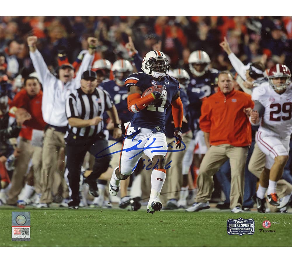 Chris Davis Jr. Signed Auburn Tigers Unframed 8×10 Licensed Color NCAA Photo with “Kick Six” Inscription Chris Davis Jr. Photo 8x10-chris-davis-jr-auburn-tigers-unframed, Auburn Tigers, supplier stock photo