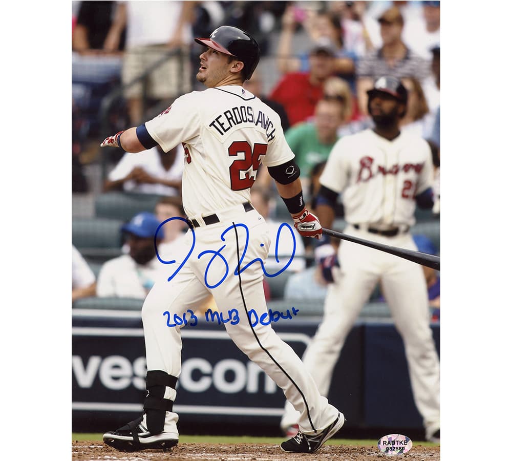 Joey Terdoslavich Signed Atlanta Braves Unframed 8×10 MLB Photo with “2013 MLB Debut” Inscription Photo 8x10-joey-terdoslavich-atlanta-braves-unframed-8, Atlanta Braves, supplier stock photo