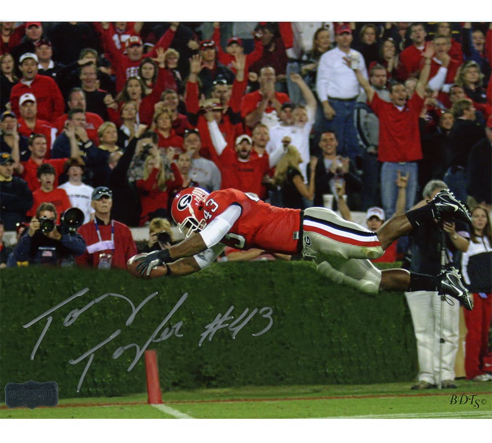 Tony Taylor Signed Georgia Bulldogs Unframed 8×10 NCAA Diving for Ball Photo Photo 8x10-tony-taylor-georgia-bulldogs-unframed-8, supplier stock photo
