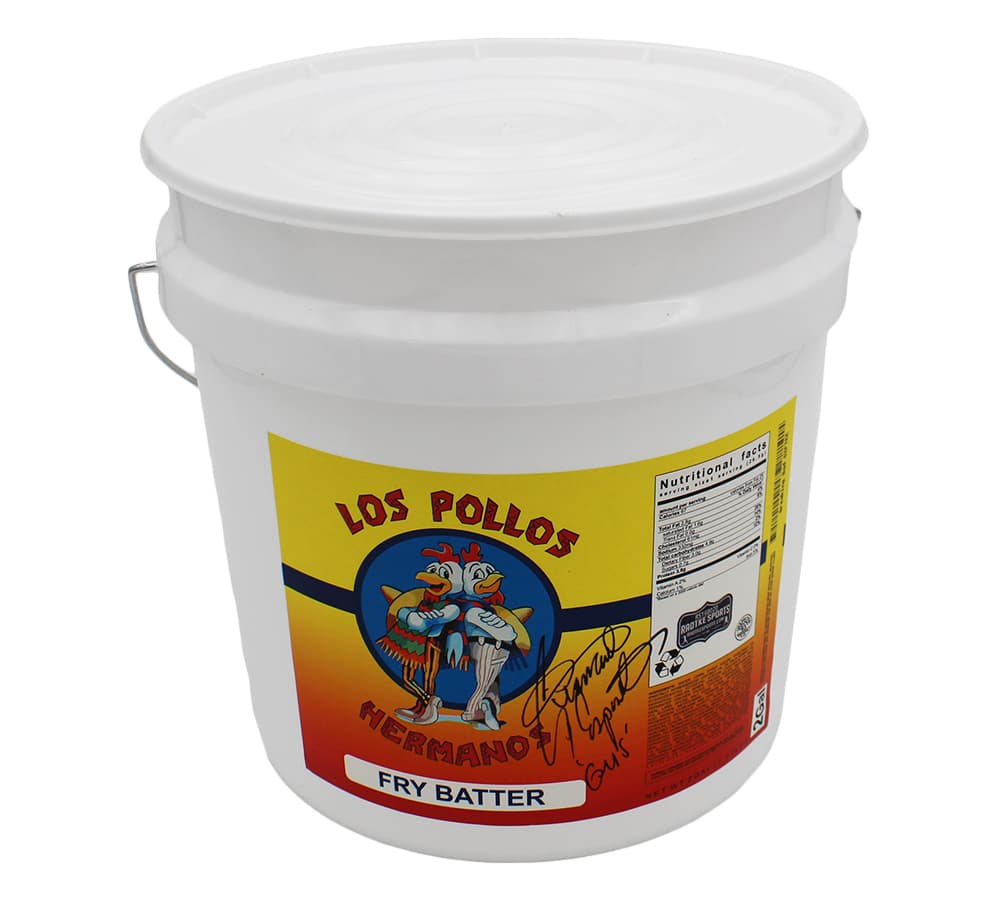 Giancarlo Esposito Signed Breaking Bad Los Pollos Hermanos French Fry Batter Delivery Bucket with Gus Inscription Other giancarlo-esposito-breaking-bad-los-pollos, supplier stock photo