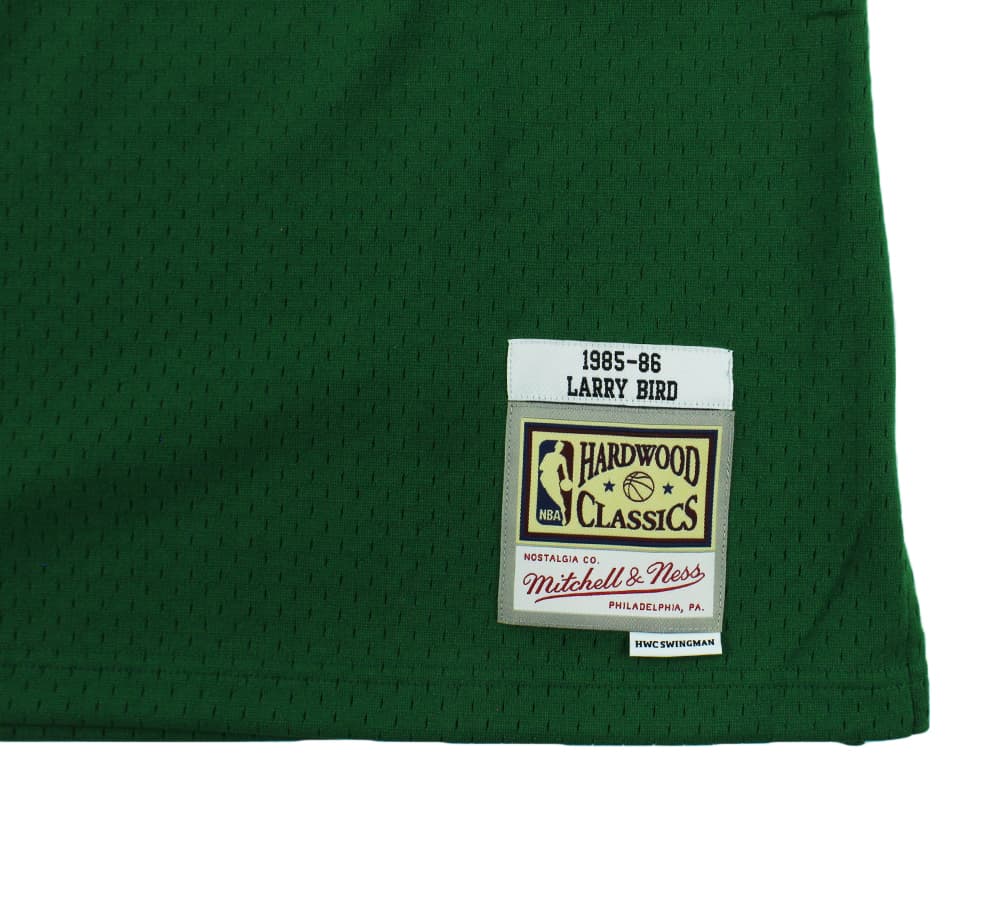 Larry Bird Signed Boston Celtics Mitchell and Ness Green Jersey Larry Bird Jersey larry-bird-boston-celtics-mitchell-ness, Boston Celtics, view 4, supplier stock photo