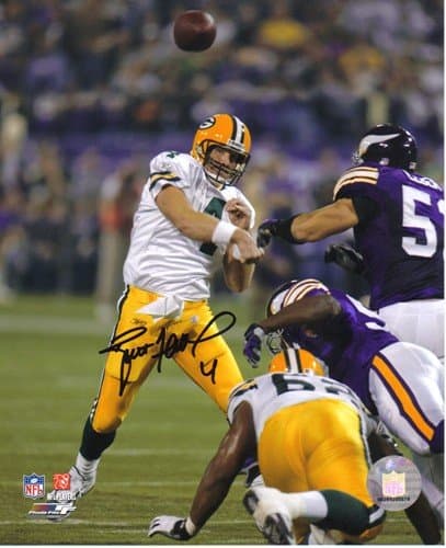 Brett Favre Signed Green Bay Packers Unframed 16×20 NFL Photo – 421st Touchdown Brett Favre Photo 16x20-brett-favre-green-bay-packers-unframed, Green Bay Packers, view 2, supplier stock photo
