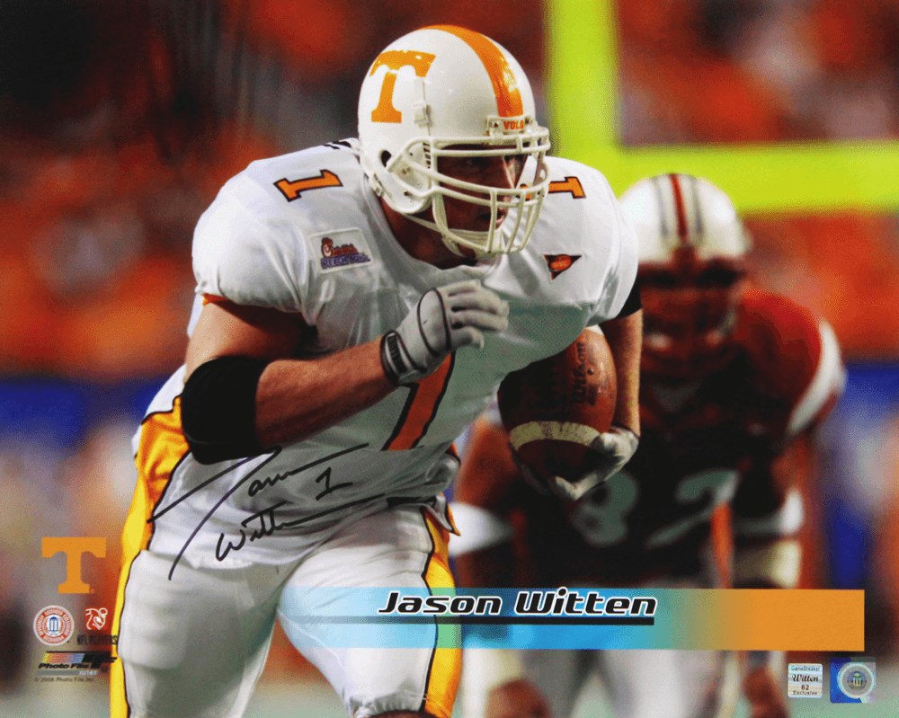 Jason Witten Signed NCAA Tennessee Volunteers 16×20 Photo – White Jersey Jason Witten Jersey 16x20-jason-witten-ncaa-tennessee-volunteers-16, Tennessee Volunteers, supplier stock photo