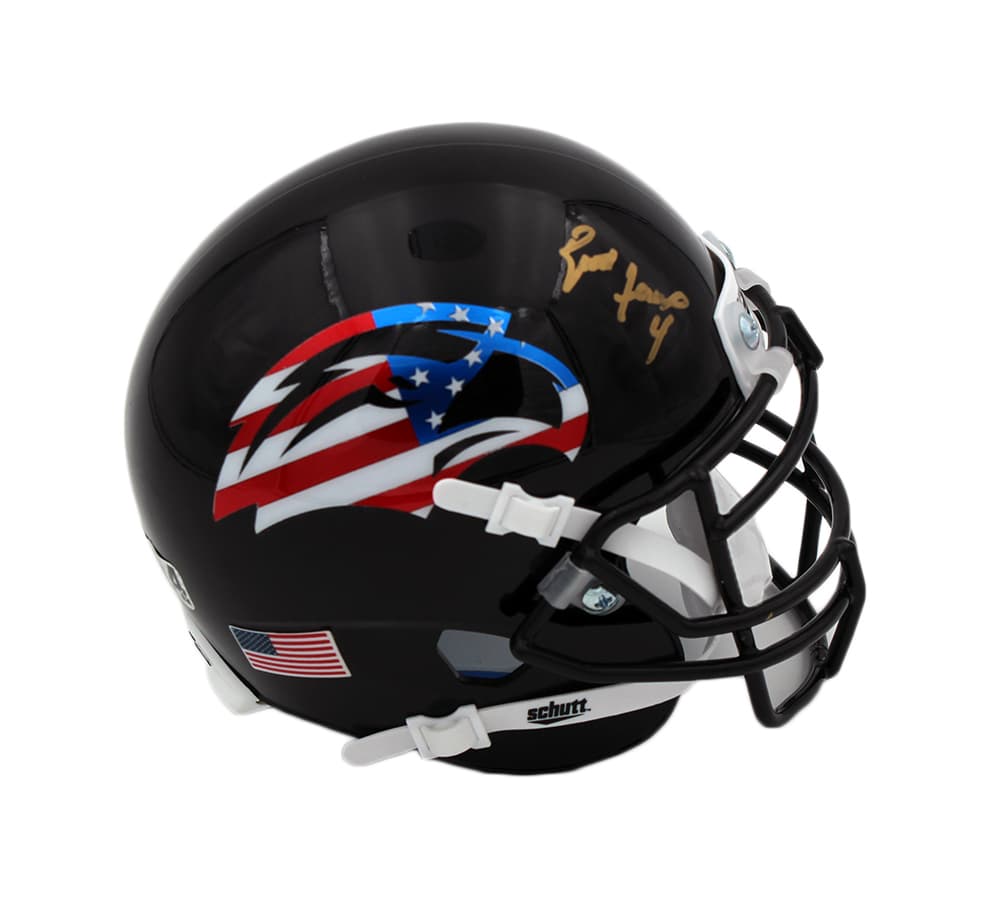 Brett Favre Signed Southern Mississippi Golden Eagles Schutt Patriotic NCAA Mini Helmet Brett Favre Helmet brett-favre-southern-mississippi-golden-eagles, Philadelphia Eagles, supplier stock photo