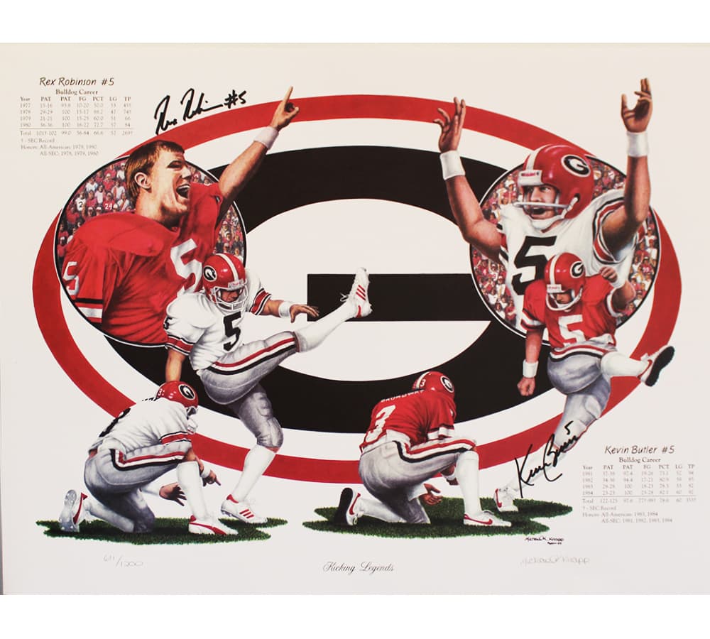 Kevin Butler and Rex Robinson Signed Georgia Bulldogs Unframed 16×20 Limited Edition of 1200 Print Photo 16x20-kevin-butler-rex-robinson-georgia-bulldogs, supplier stock photo