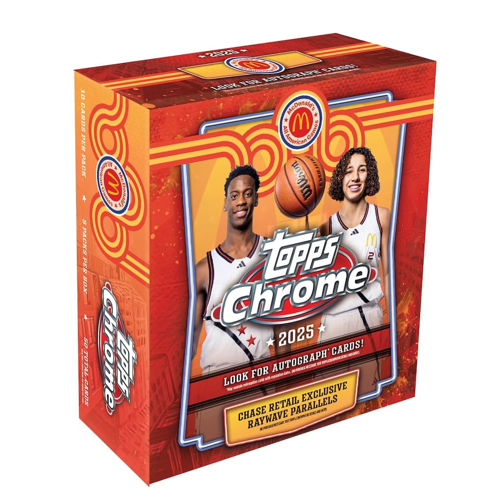 2025 Topps McDonald’s All American Chrome Mega Box Card 2025-topps-mcdonalds-all-american-chrome, supplier stock photo